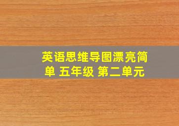 英语思维导图漂亮简单 五年级 第二单元